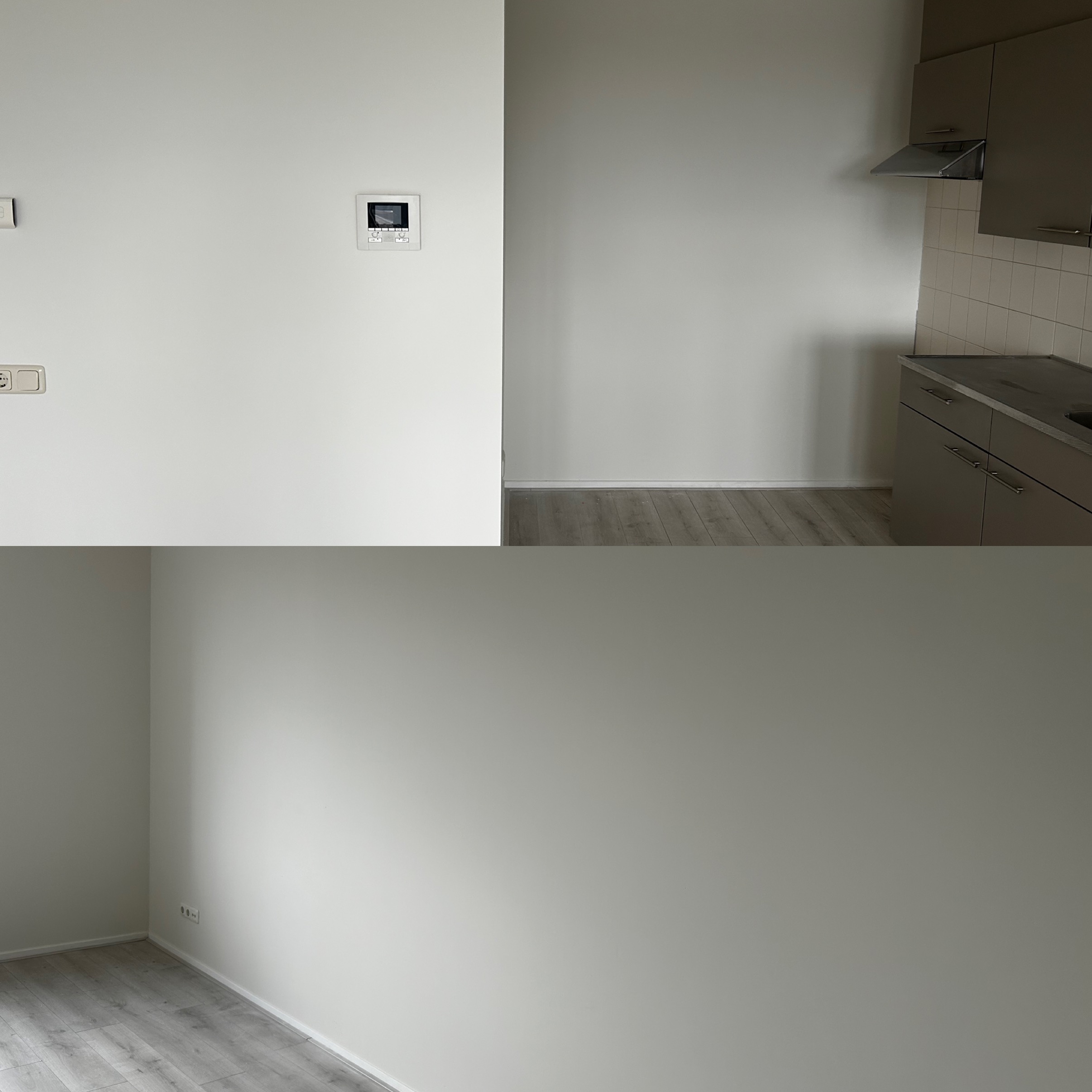 Strak binnenschilderwerk muur